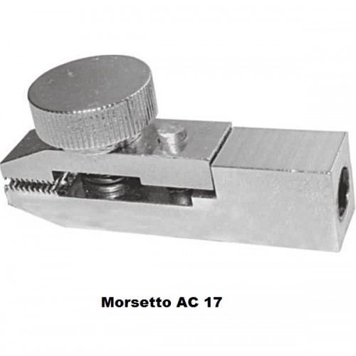 AC 17 - Morsetto lungo per prove di trazione e di strappo fino a 50 N (apertura: 21 mm, filettatura: M6)